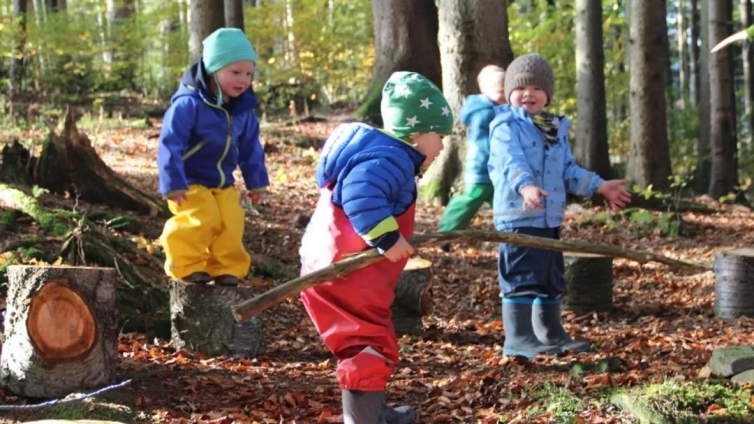 德国：森林幼儿园，让孩子们，回归自然
